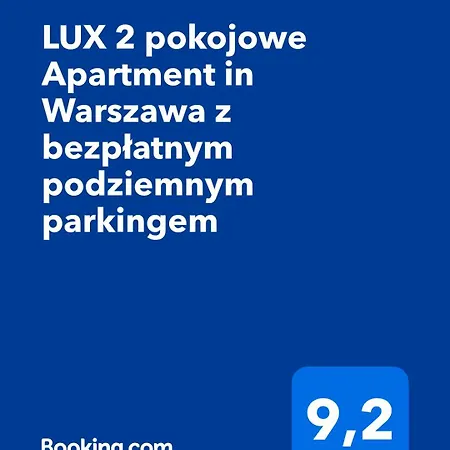 Lux 2 Pokojowe In Z Bezplatnym Podziemnym Parkingem * Warszawa